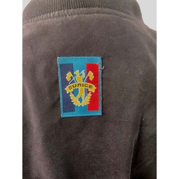 Sunice Y2K Reversible Golf Pullover Jacket Mens L Black/Gray Stripe Windbreaker - Picture 4 of 14